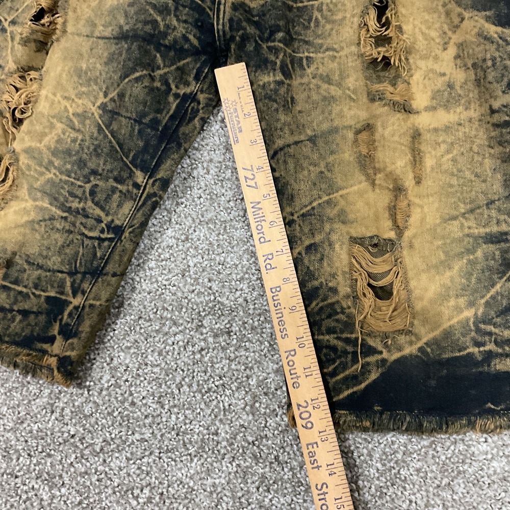 Dash Men's Shorts Size 40 Pockets Stretch Distressed Denim Pockets Frayed Hems - Picture 13 of 16